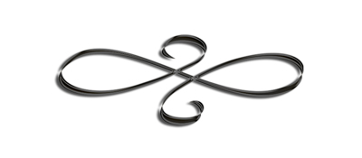 DNSEMP-L-601-BK-WT Black Scroll White